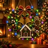 DIY Christmas Bell Wreath with LED Lights - Pearl Diamond Painting Pendant Kit (Single-Sided)
