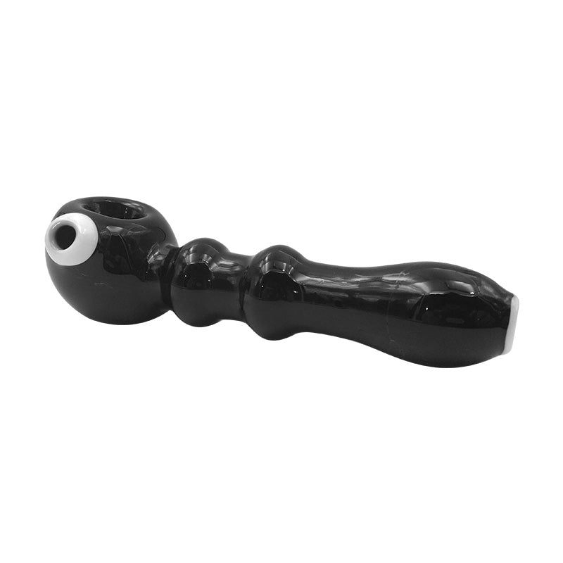 Big White Eye Pattern Spoon Sherlock Glass Hand Pipe