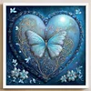 Heart-Shaped-11CT Stamped Cross Stitch 55*55cm