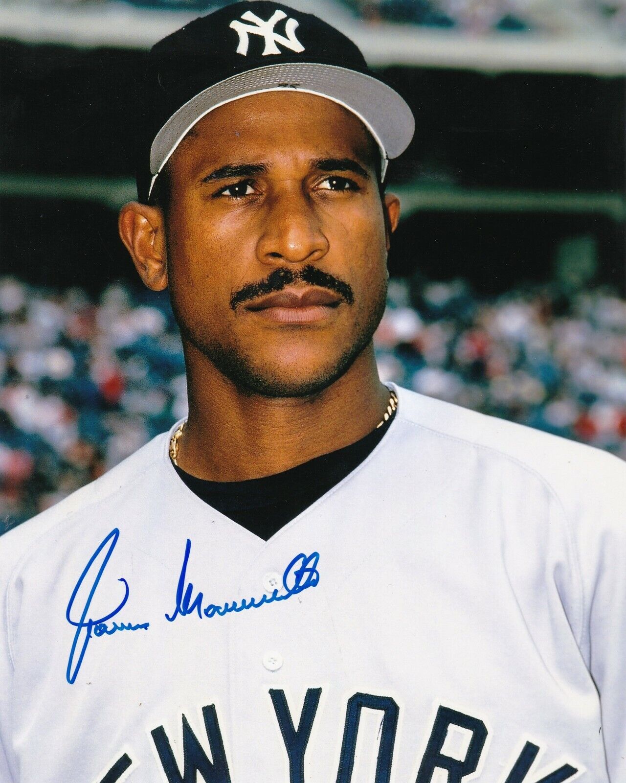 JOSIAS MANZANILLO NEW YORK YANKEES ACTION SIGNED 8x10 Photo Poster painting