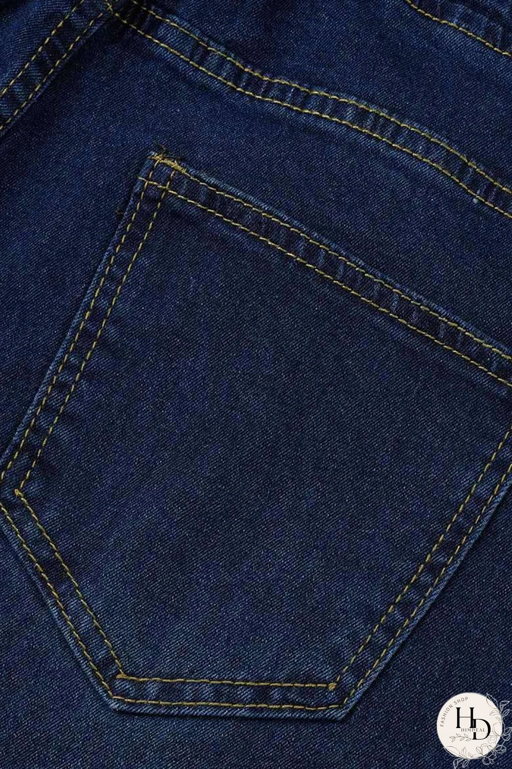 Black Fashion Casual Solid Ripped Plus Size Jeans