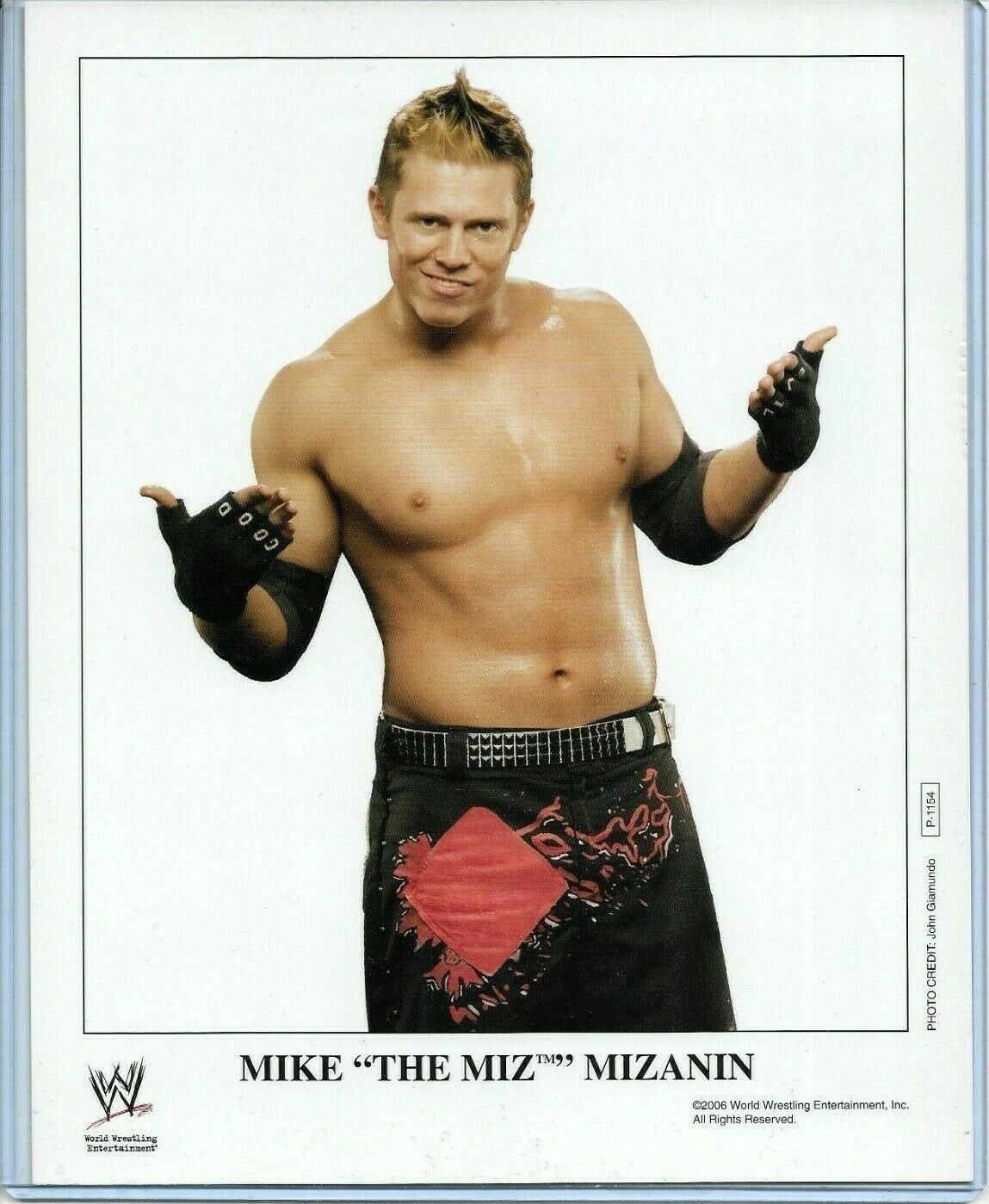 WWE THE MIZ P-1154 OFFICIAL LICENSED AUTHENTIC ORIGINAL 8X10 PROMO Photo Poster painting RARE