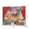 2021 creativity christmas advent calendar 24-day surprise blind box toy bulk christmas holiday calendar countdown with 24 small doors