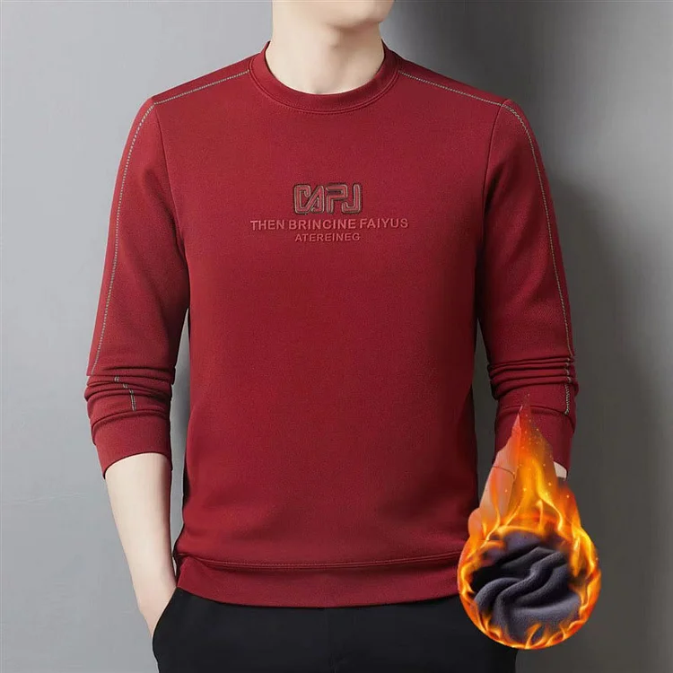 Hochwertiges Thermo-Sweatshirt mit Rundhalsausschnitt für Herren