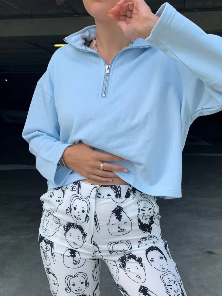 Knit A Chance Sweater - Blue