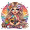 (Box Packaging)Diamond Painting-DIY Crystal Rhinestone Peace Girl