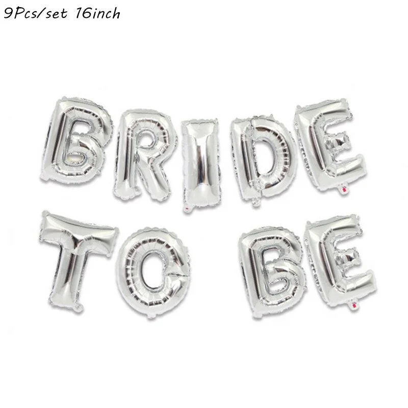 Bride To Be Theme Foil Balloon Cupcake Topper Sash Bachelorette Party Diamond Ring Foil Balloon Wedding Decoration Supplies