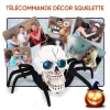 Jouet télécommandé d'araignée de crâne d'halloween