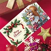 (US Only)6PCS DIY Xmas Diamond Art Greeting Cards Congratulations Cards & Gifts (Squirrel