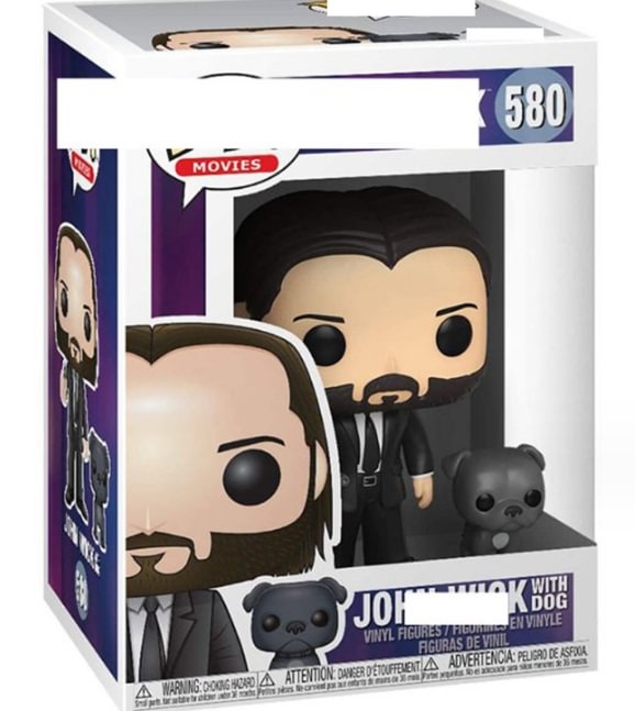 JOHN theme 35-in-1 self defense keychain with big funko WICK figure