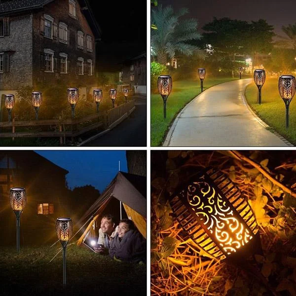 Flickering Torch Garden Landscape Lawn Light
