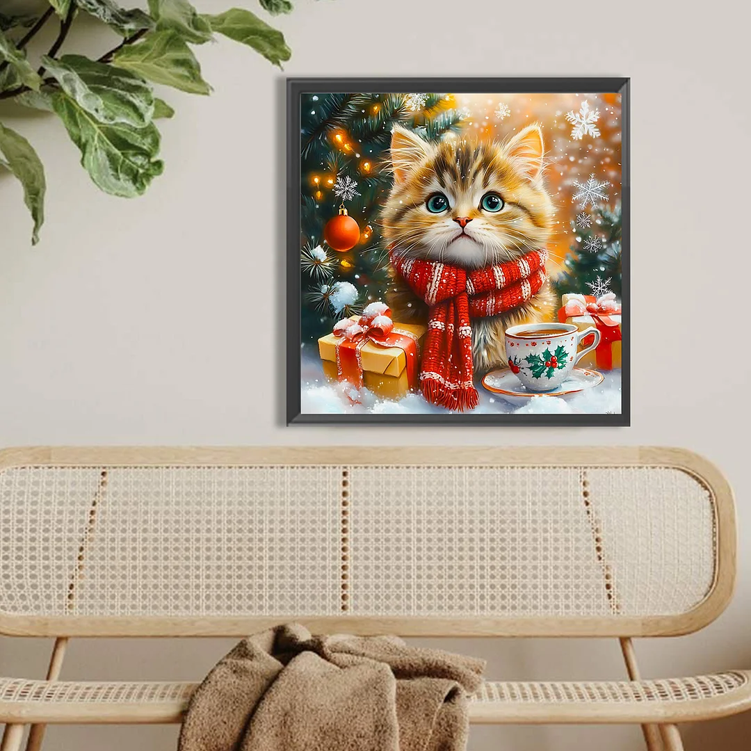 Diamond Painting - Full Round Drill - Cat(Canvas|Canvas|40*40cm)