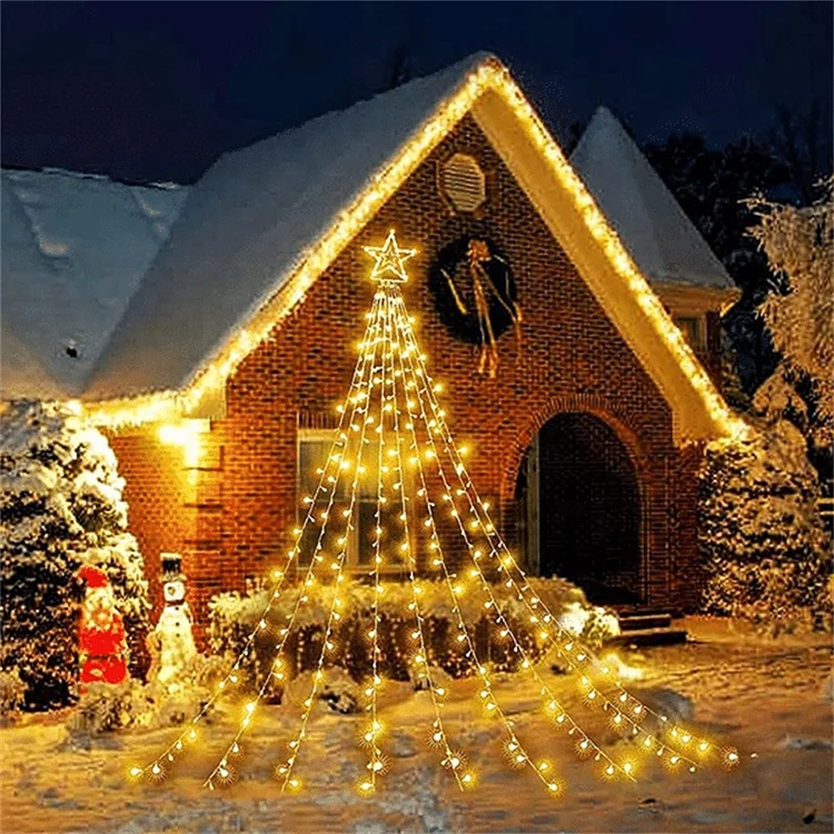 SOLAR OUTDOOR CHRISTMAS DECORATIONS LIGHTS