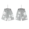 Unisex Denim Tears Classic Printed Cotton Beach Shorts Pants