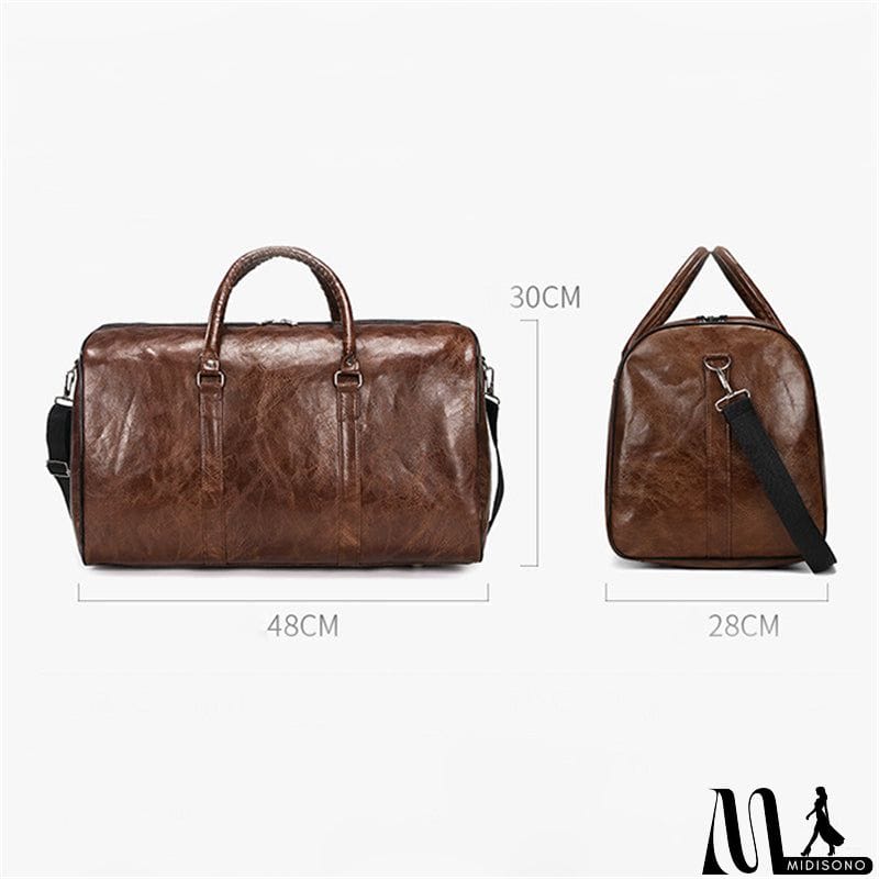 MidiSono - Vintage Strong Durable Large Capacity Waterproof Travel Duffel Bag