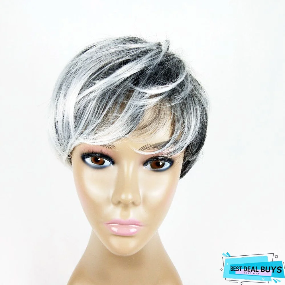 Golden Bobo Female Short Hair Wig