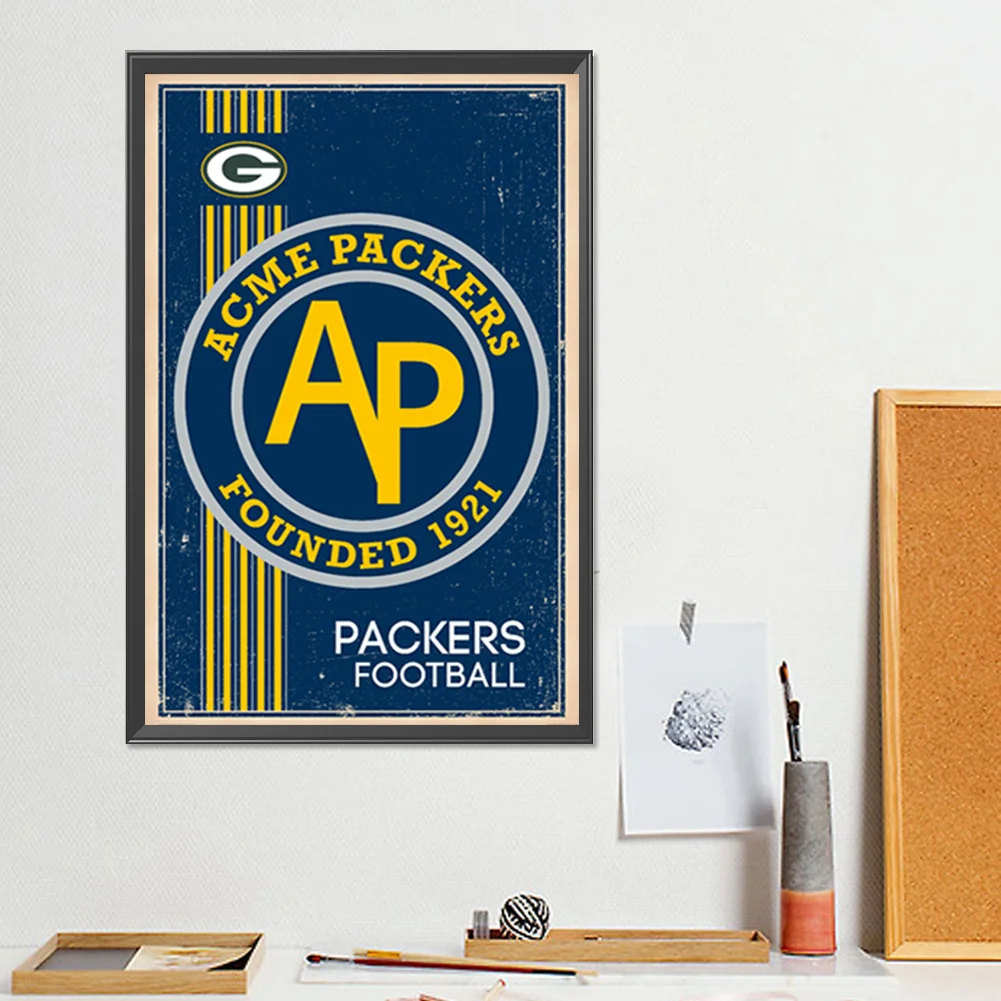 Diamond Painting - Full Round Drill - Green Bay Packers(Canvas|30*45cm)