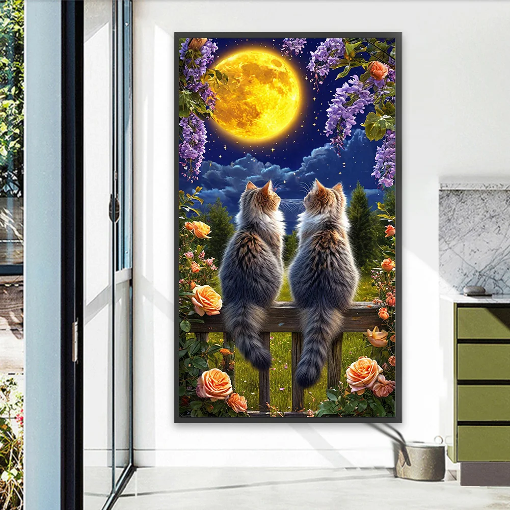 Diamond Painting - Full Round Drill - Cat(Canvas|40*70cm)