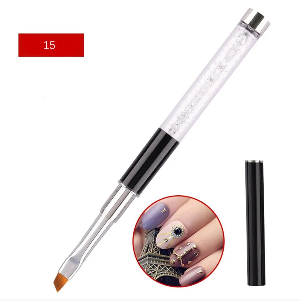16 Types Nail Art Painting Brush UV Gel Extension Builder Carving Drawing Pen Crystal Diamond Handle Manicure Salon Tools NEW-Nail Inspo
