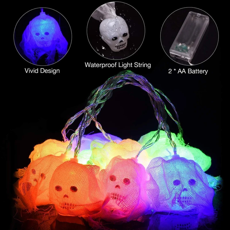 Skeleton Halloween Light Decorations