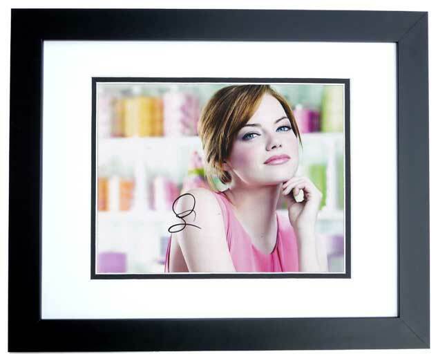 Emma Stone Signed - Autographed Sexy 8x10 inch Photo Poster painting FRAMED - LA LA Land Actress