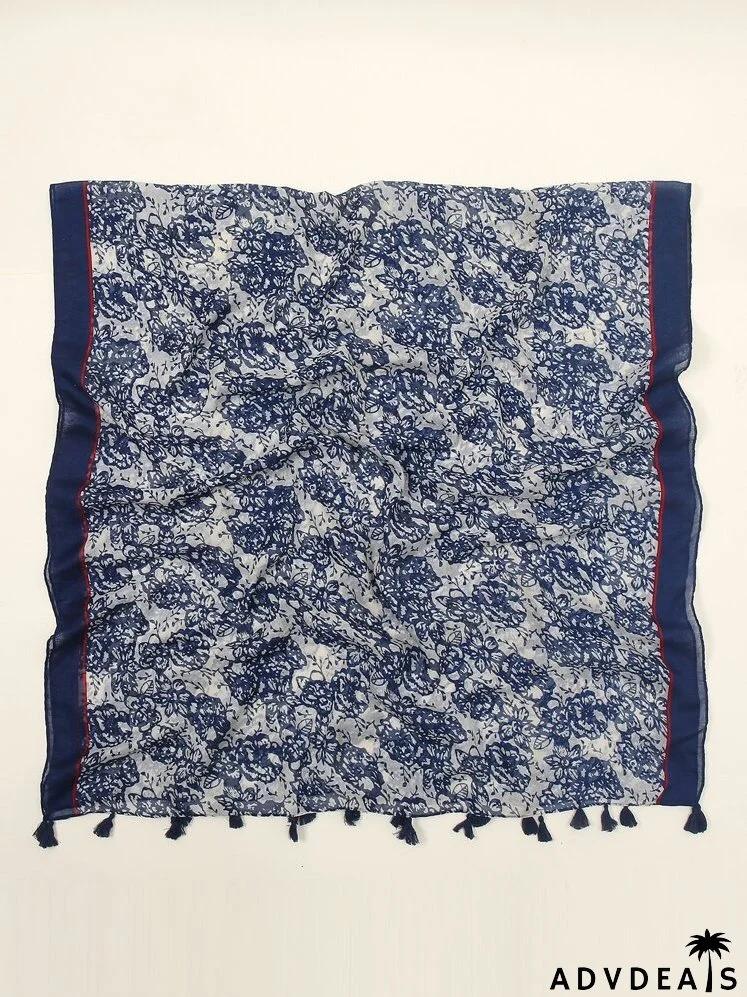 Tassel Decor Scarf