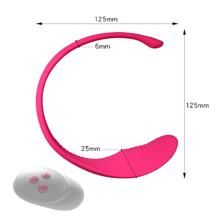 Wearable C-string Vibrator Wireless Remote T-back Silicone Clitoral Massager 