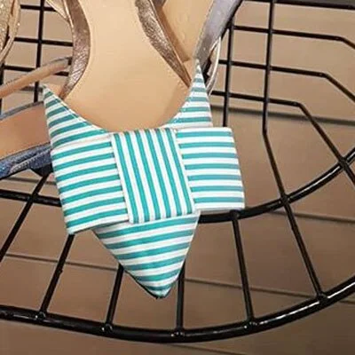 2021summer New Flat Heel Pointed-Toe Bowknot Women's Sandals