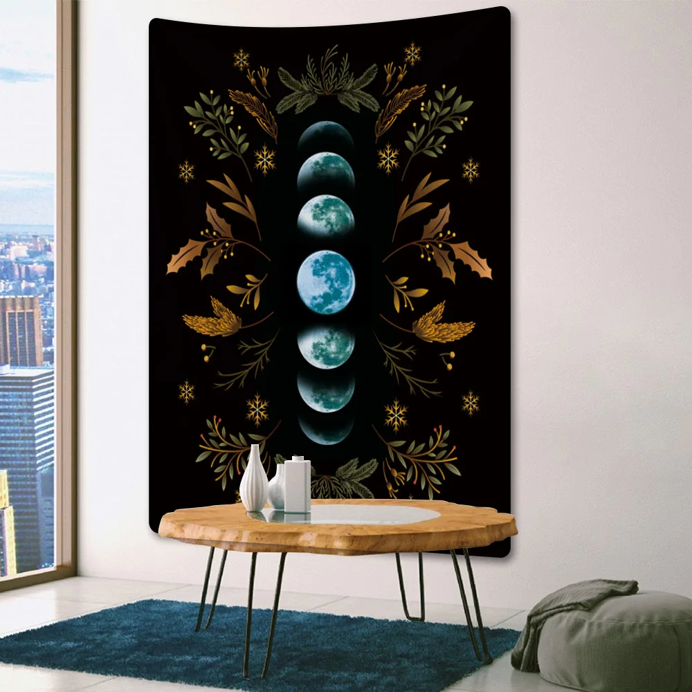 Nigikala woman psychedelic scene mandala home decor art tapestry hippie boho tarot pretty room wall decor