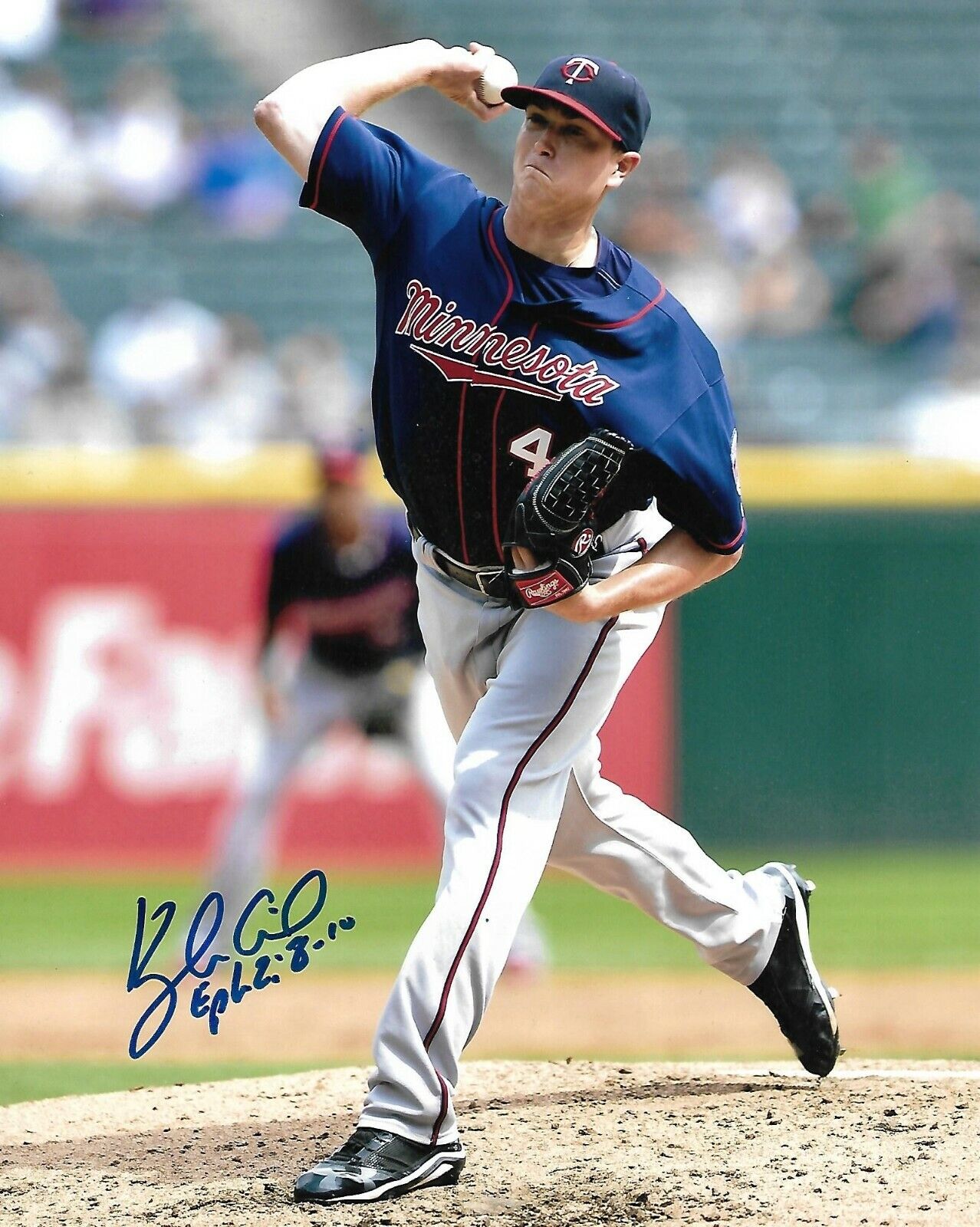 KYLE GIBSON signed autographed MINNESOTA TWINS 8x10 Photo Poster painting MLB STAR w/COA