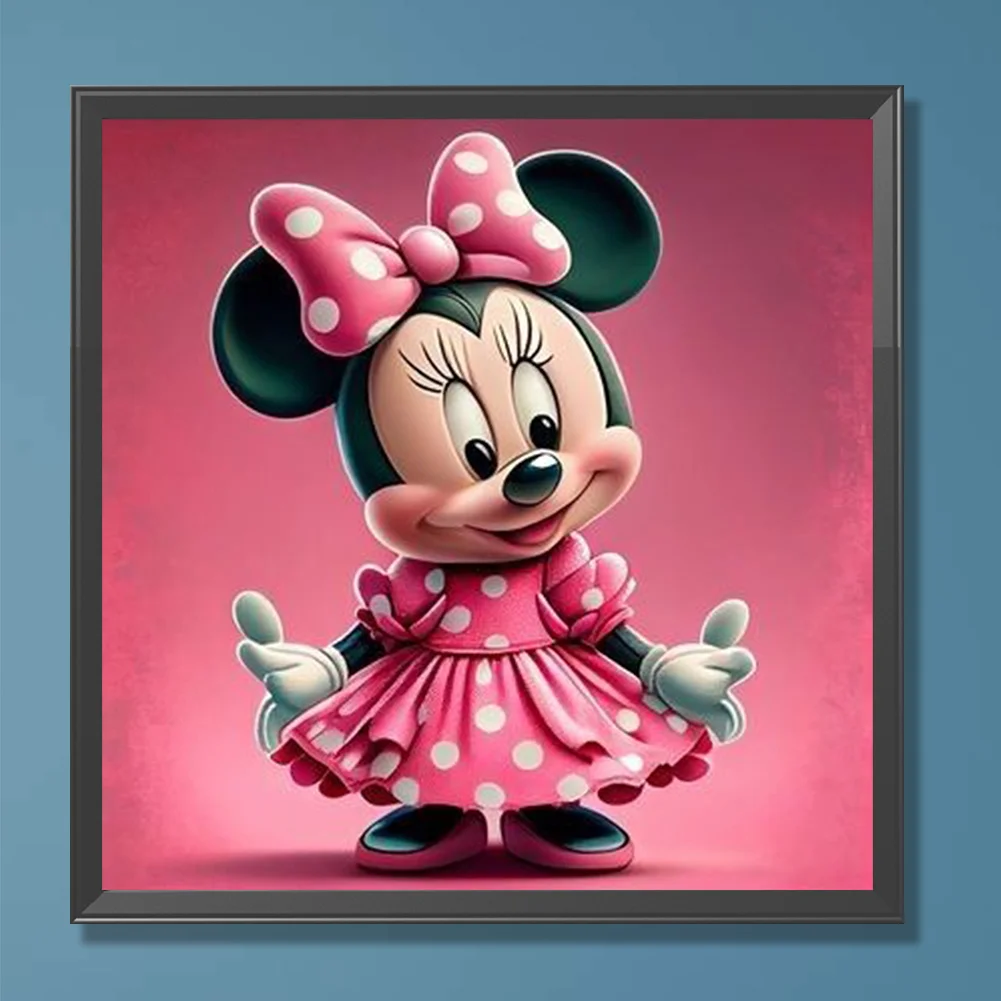 Full Round Diamond Painting 30*30cm - Disney Minnie