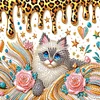 (Multistyle) Chat - Peinture Diamant En Forme Sp&eacute;ciale - 30 * 30CM