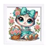 5D DIY Partial Special Shaped Drill Diamond Painting Cat Wall Decor 19.2x19.2cm