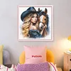 Girl With Horse-11CT Stamped Cross Stitch 40*40cm/15.75*15.75in tapestrymarket