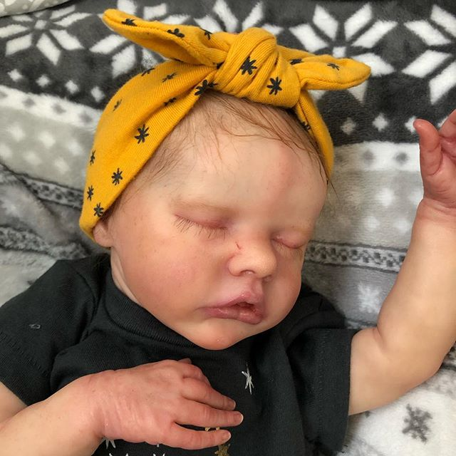  [Real Life Reborn Baby Dolls] 17 ''Sweet Dreams Handmade Silicone Reborn Girl Doll Mendez - Reborndollsshop®-Reborndollsshop®