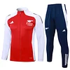 2024/2025 Arsenal Half-Pull Training Suit Red-White Football Shirt 1:1 Thai Quality