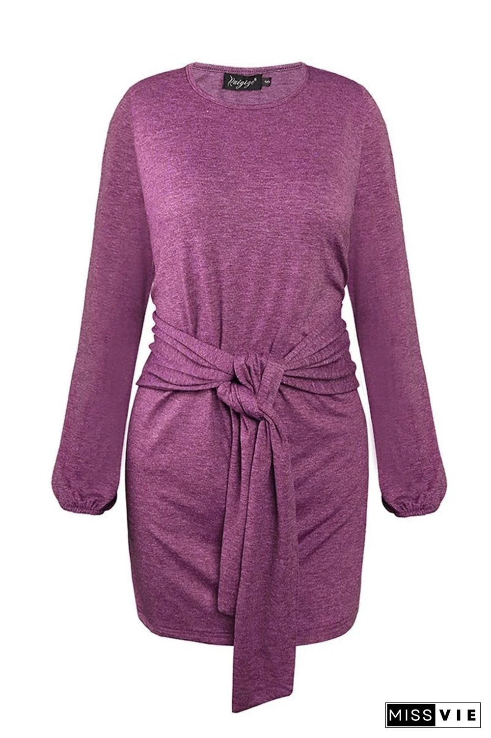 New Mini Dress With Belt(3 Colors)