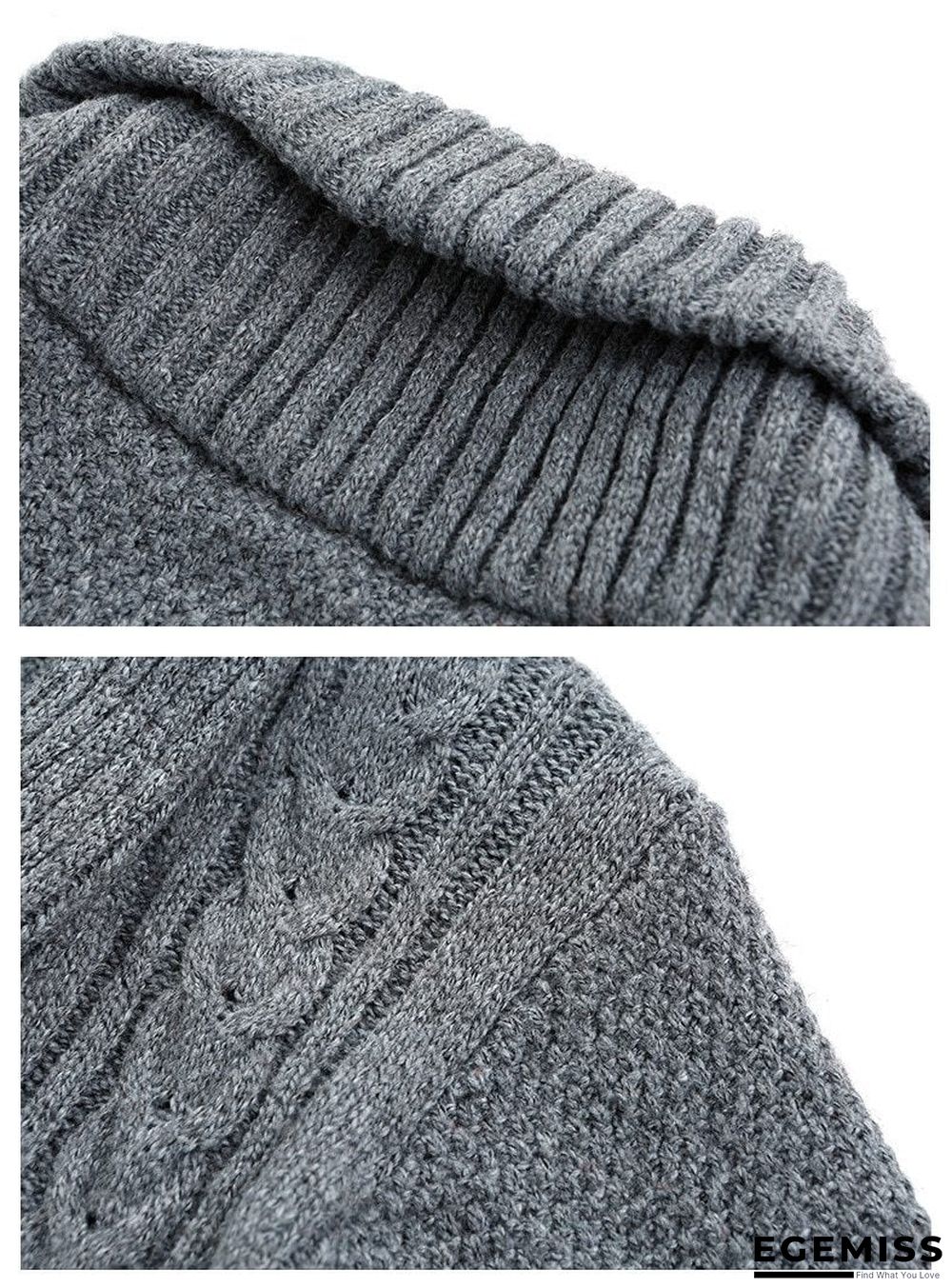 Men Casual Warm Men's High Quality Fashion Cardigan V-neck knitting Sweaters Coat | EGEMISS