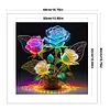 Luminous Rose Vase-11CT Stamped Cross Stitch 40*40cm/15.75*15.75in tapestrymarket