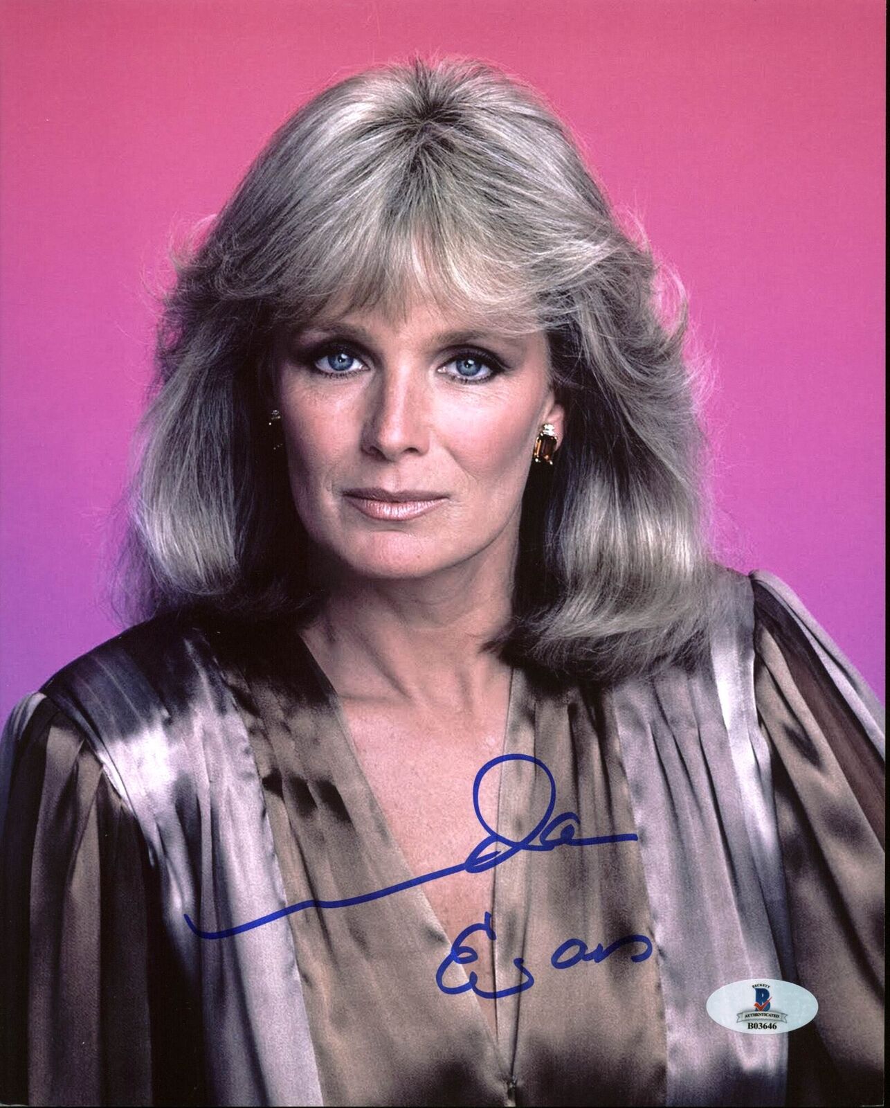 Linda Evans Dynasty Authentic Signed 8X10 Photo Poster painting Autographed BAS #B03646