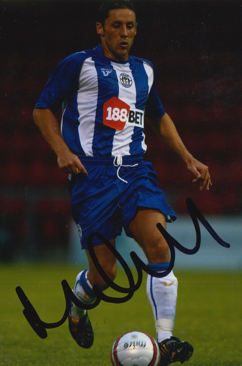 WIGAN HAND SIGNED MICHAEL BROWN 6X4 Photo Poster painting 1.