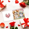6Pcs Valentines Day Diamond Painting Greeting Card