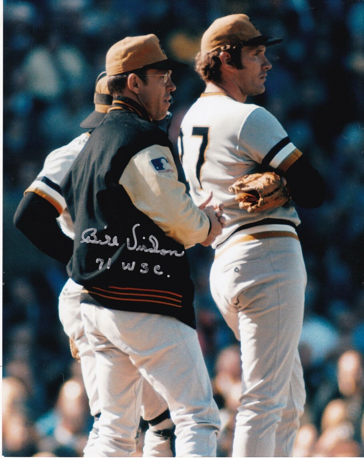 BILL VIRDON PITTSBURGH PIRATES 1971 WS CHAMPS ACTION SIGNED 8x10