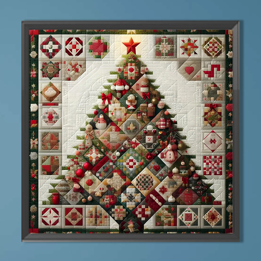 Diamond Painting - Full Round Drill - Christmas Tree(Canvas|50*50cm)