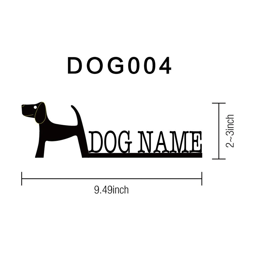 Customizable Dog Wood Names Figurines Home Decor Personalized Puppy Carved Ornament For Home Decoration Modern