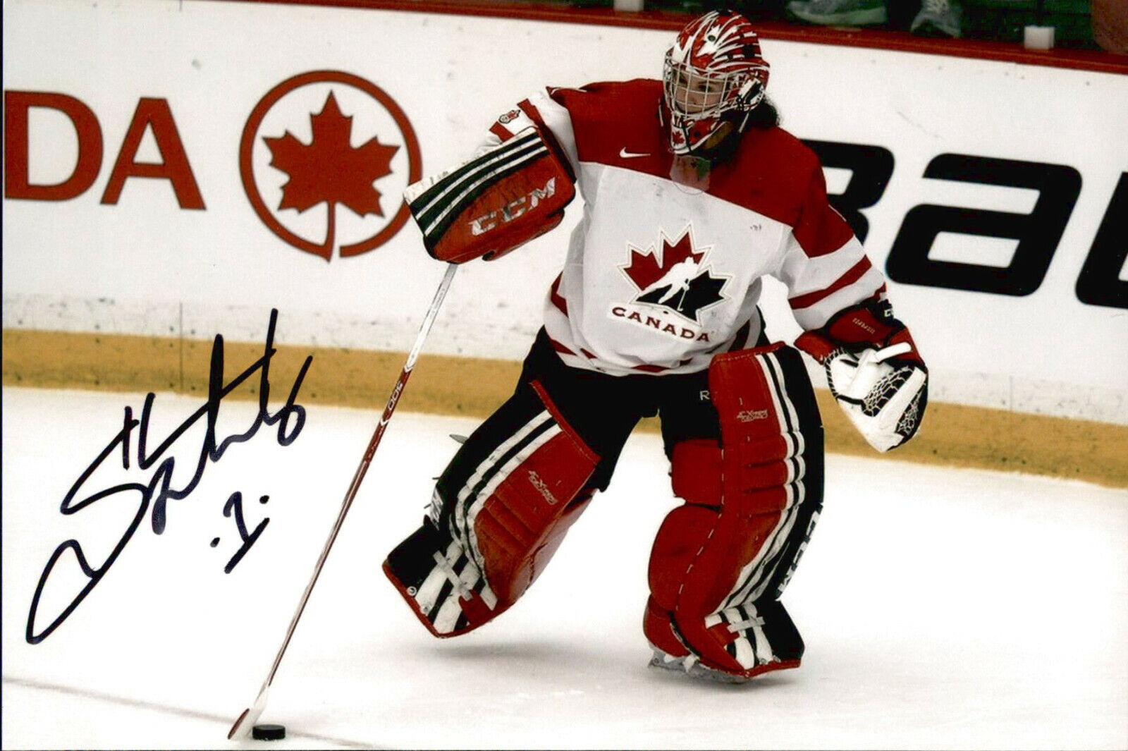 Shannon Szabados SIGNED 4x6 Photo Poster painting TEAM CANADA WOMEN'S HOCKEY #2