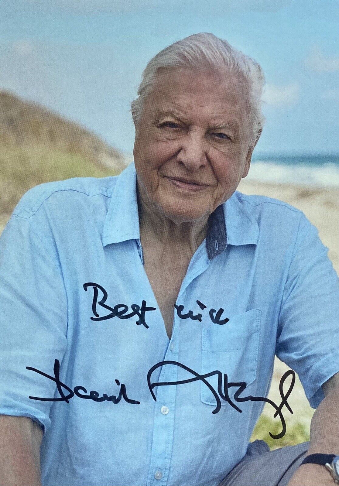 Sir David Attenborough Genuine Hand Signed 6x4 Photo Poster painting 30