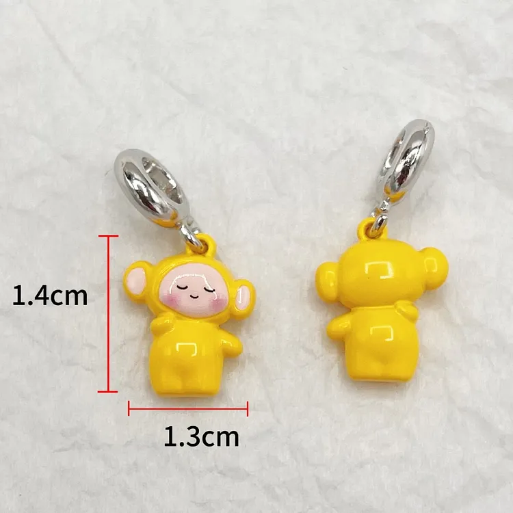 Metal Characters Pendant beads