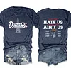 Dynasty They Hate Us Cause They Ain't Us For New England Football Tee