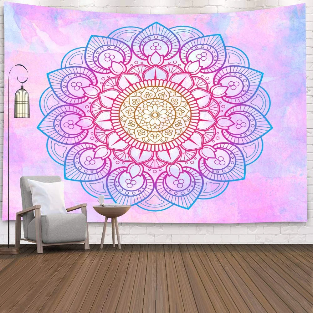Witchcraft Tarot Tapestry Psychedelic Wall Hanging Carpets Polyester Fabric Hippie Boho India Decor Gypsy Mandala Blankets budha